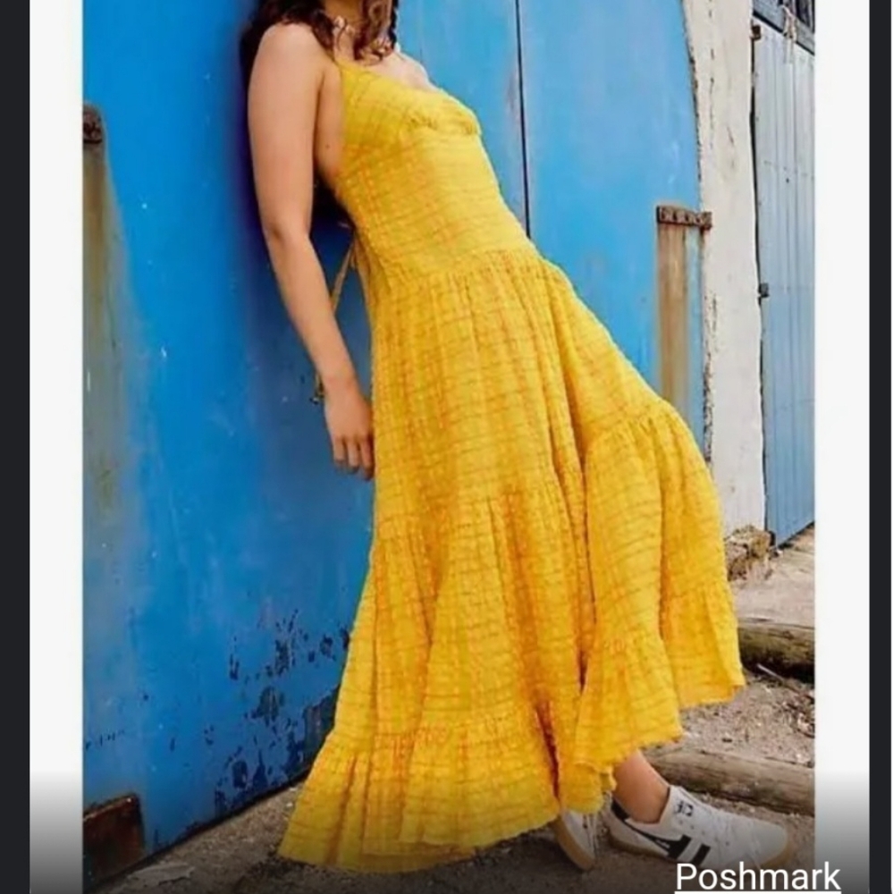 Free People BRAND NEW MARIGOLD Maxi dress